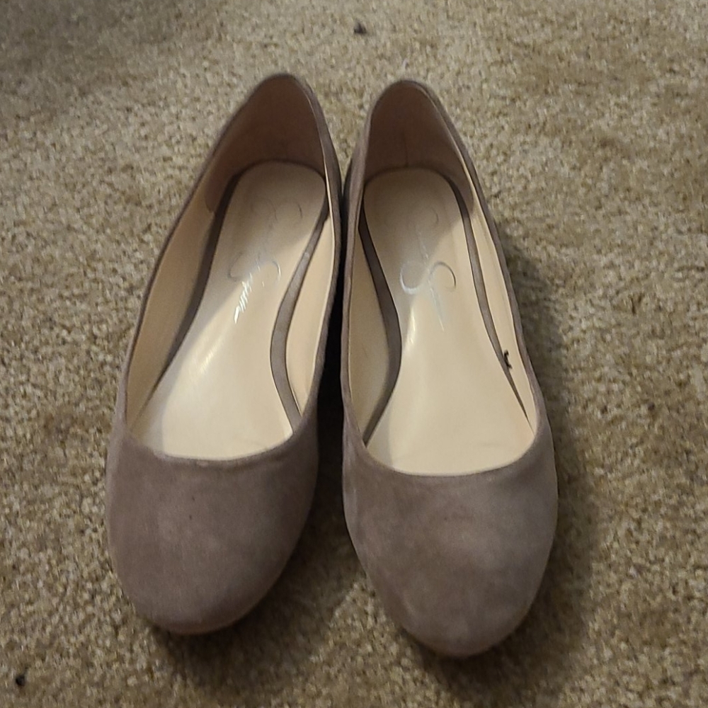 Jessica Simpson suede flats. Size 9